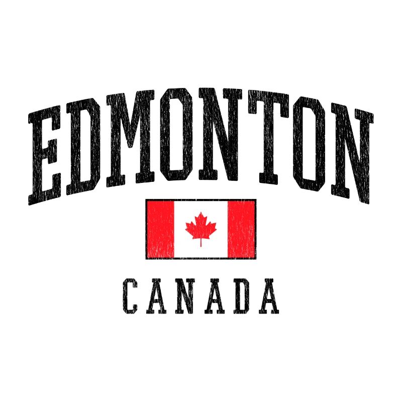 Drapeau d’Edmonton Canada – Look vintage urbain
