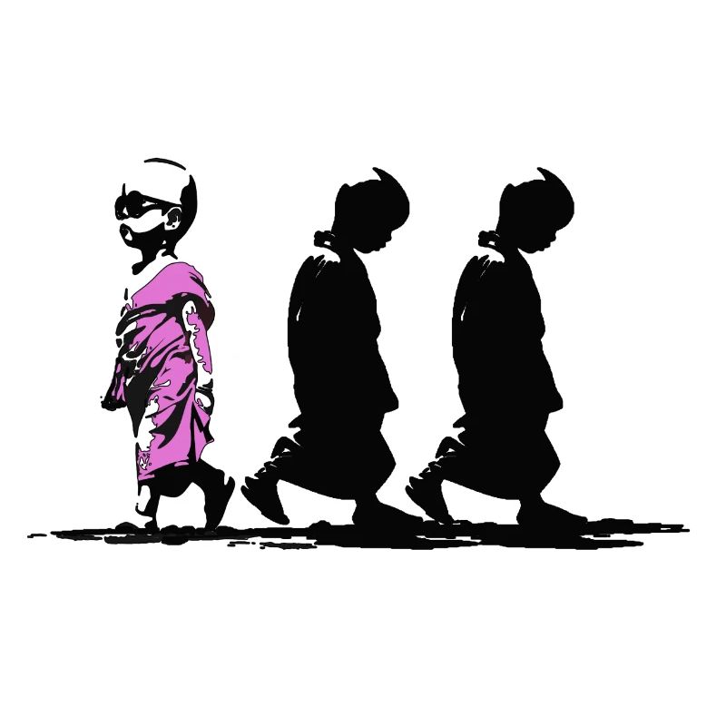 Neonpfad der Stille, sei anders