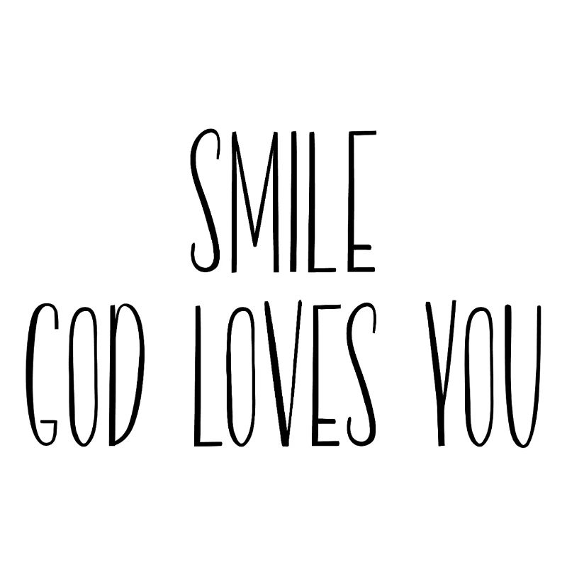 Sourire Dieu vous aime