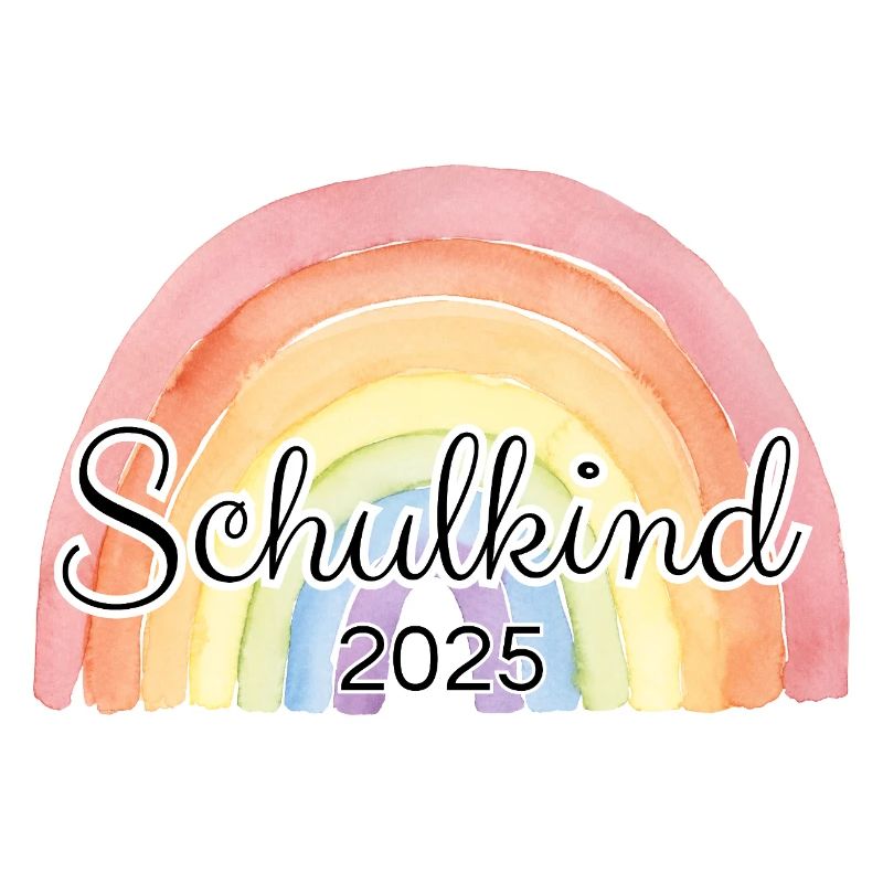 Schulkind Regenbogen bunt