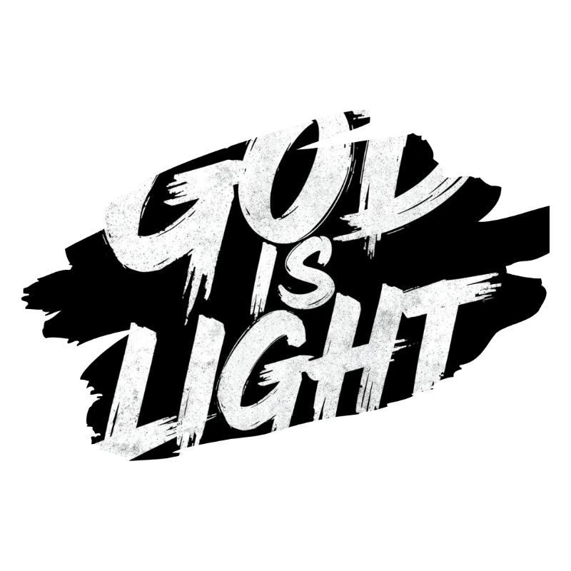 Dieu est Lumière — Typographie Brusque