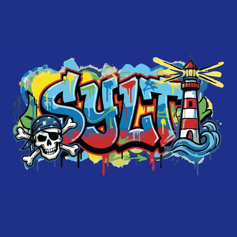 Graffiti de sylles avec phare