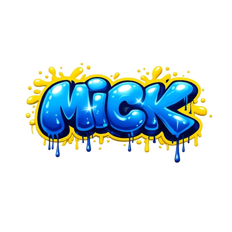 MICK GRAFFITI NAME FOR PERFECT GIFT PRINTABLE 