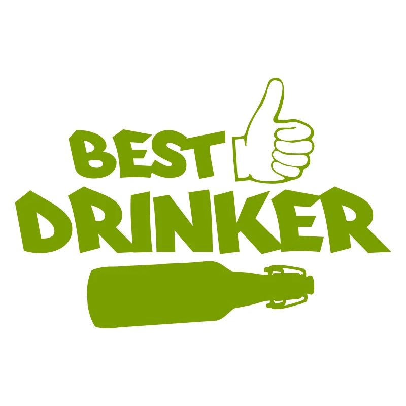Best Drinker Logo mit Flasche