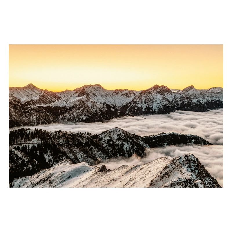 Alpine sunrise on Agrafa mountains	