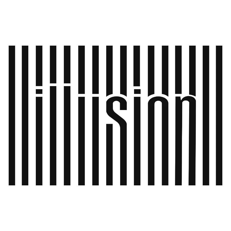 Illusion Barcode Text Art