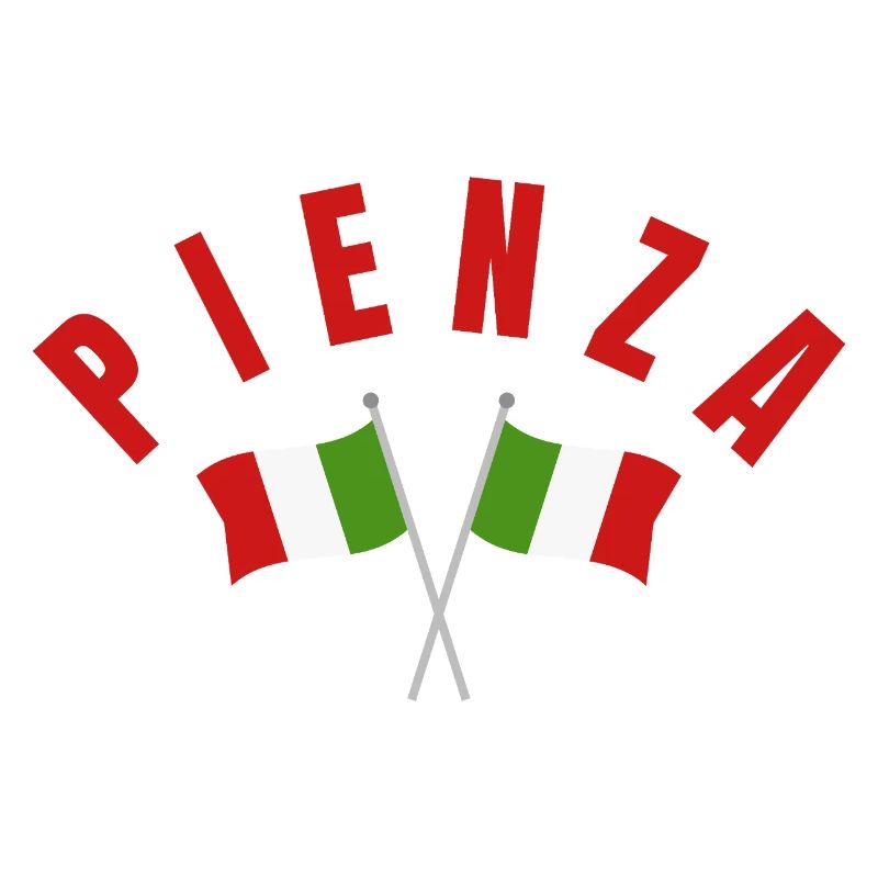 Pienza Italian Flags Emblem