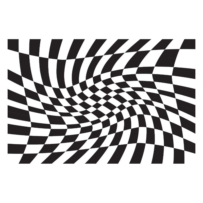 Spirale optique à checker déformé