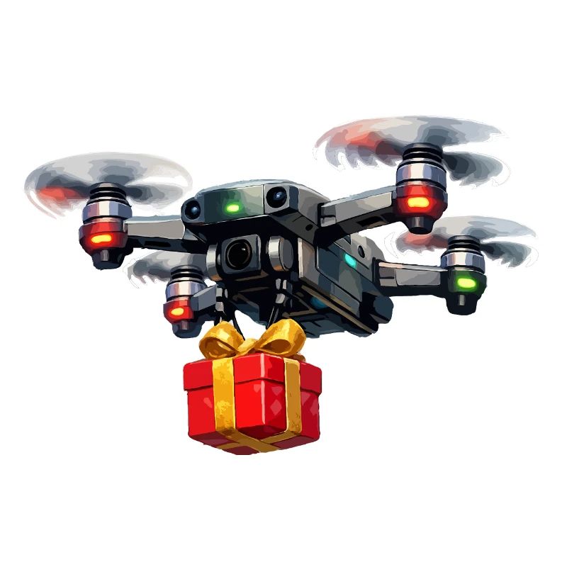 Drone with gift