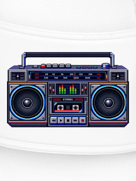 Pixel-Art Ghetto Blaster
