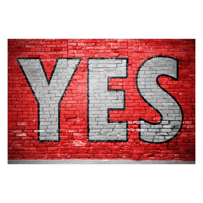 Yes Brick Wall Graffiti