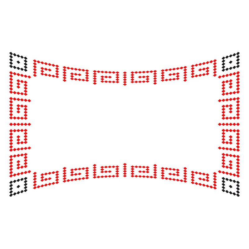 Frame pattern red