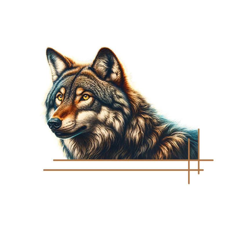 Majestätischer Wolf