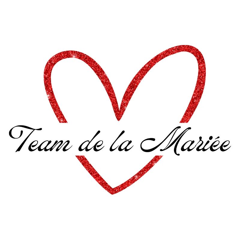 Red Heart Glitter Bride Team