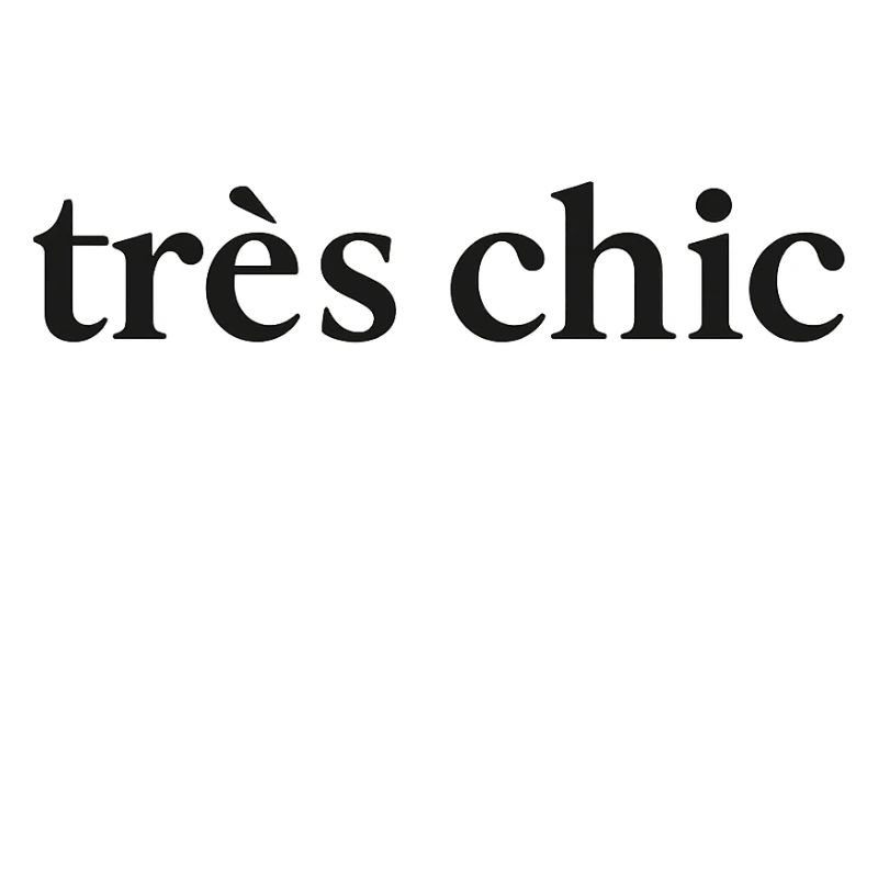 trés chic. Afdruk