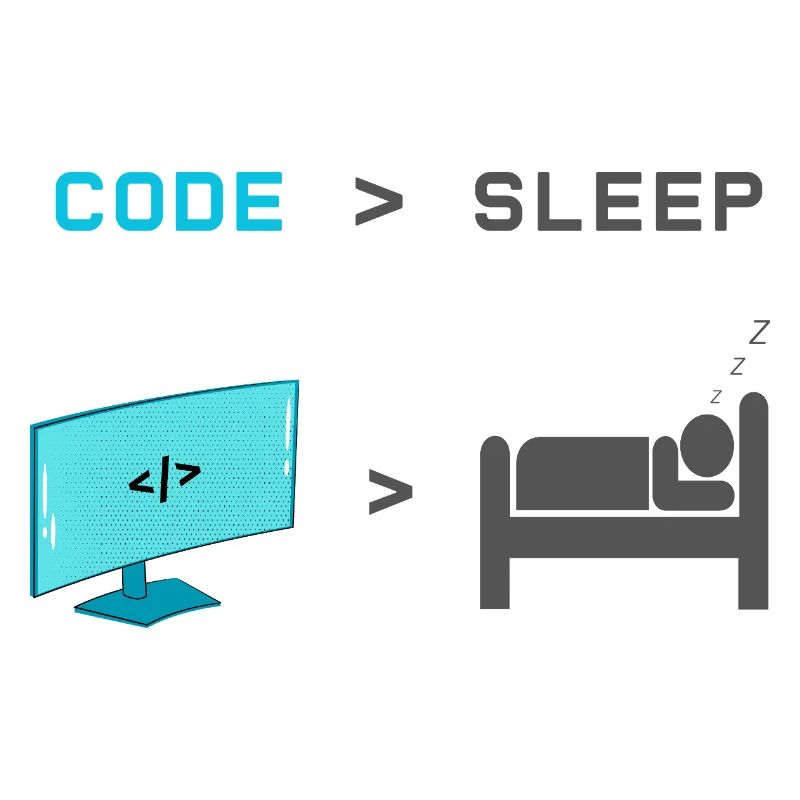 Code vs Sleep: Coder im Schlafmodus