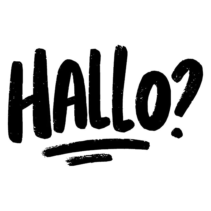Hallo? - schwarz