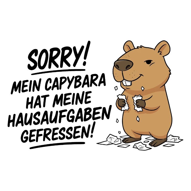 Pardon! Capybara a mangé mes devoirs