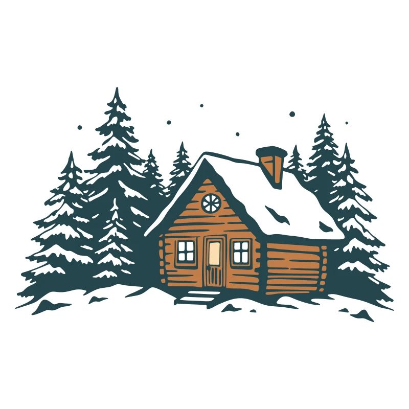 Winter Forest Hut