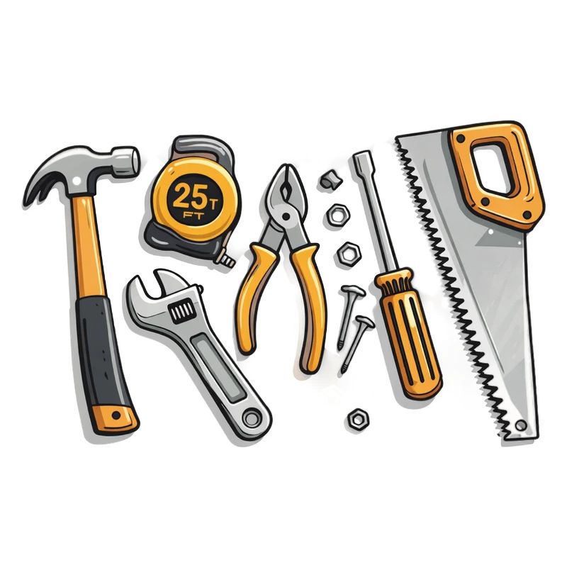 Illustration d’outils pour artisans