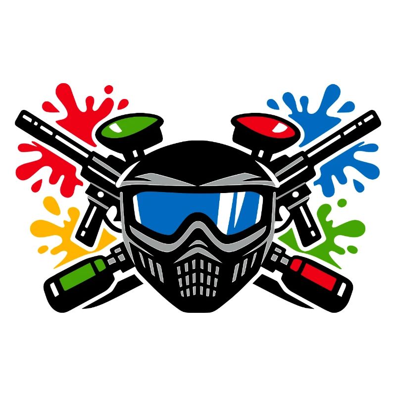 Graffiti-Helm mit Farbspritzer