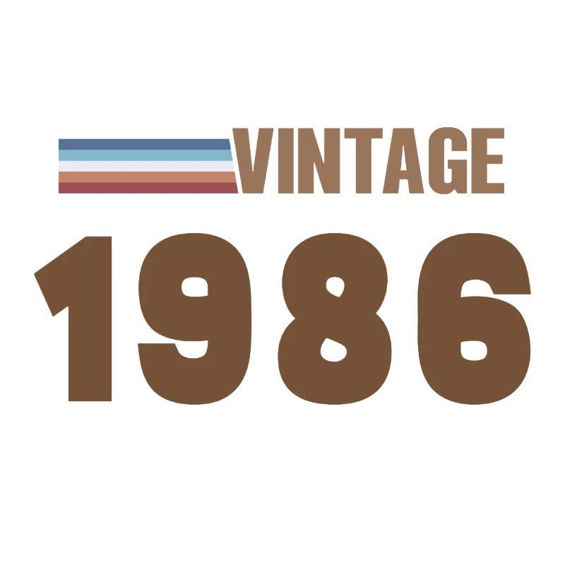 40 Years 1986 Handwritten Script T-Shirt