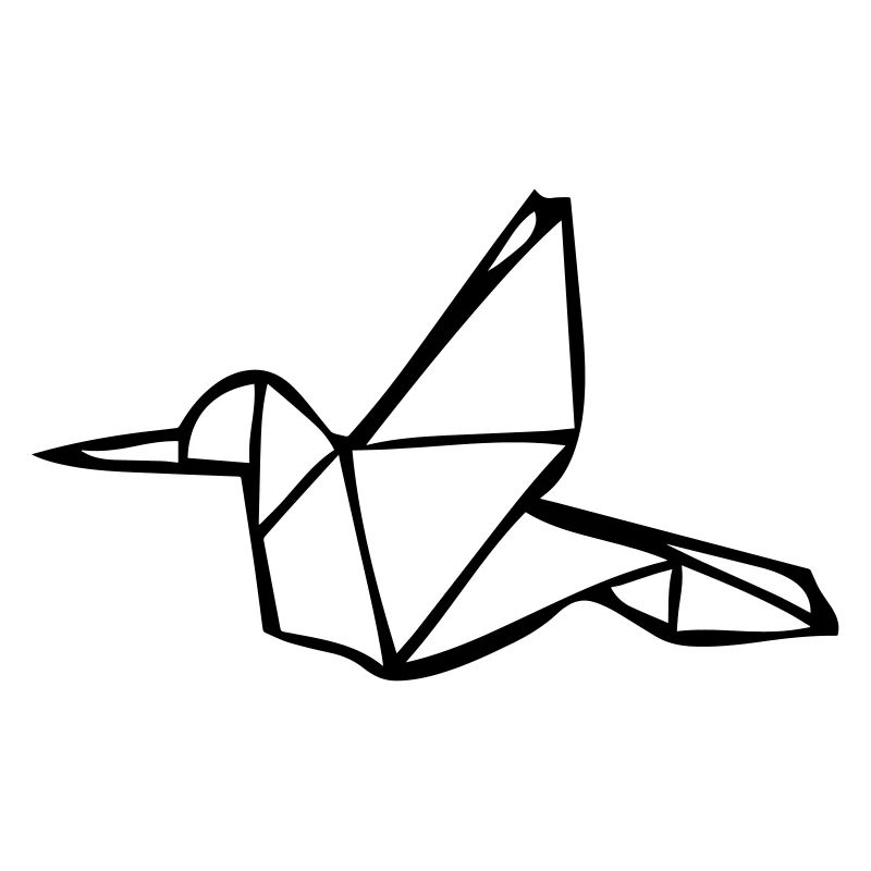 Origami Eisvogel