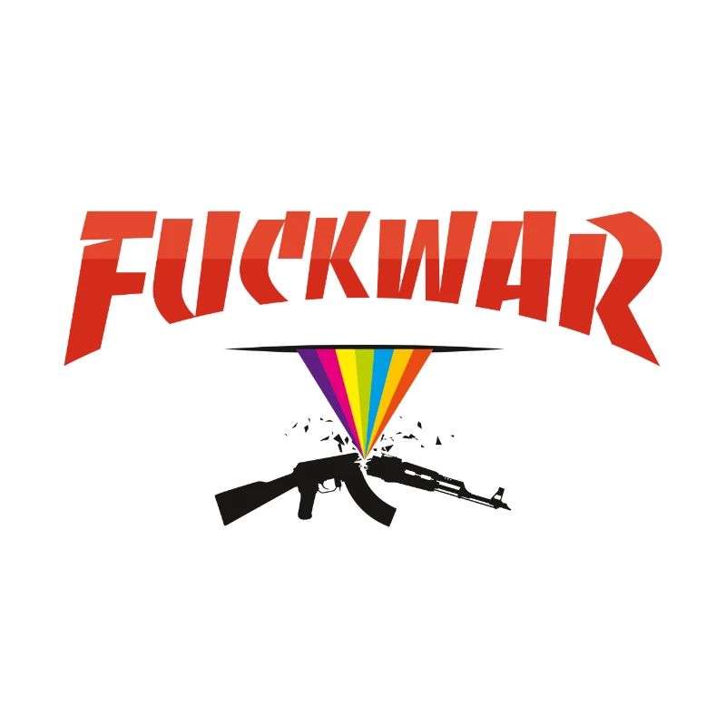 Fuckwar Regenbogen Waffe Statement