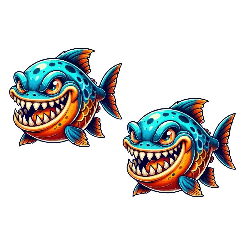 Piranha Comic Fish 2