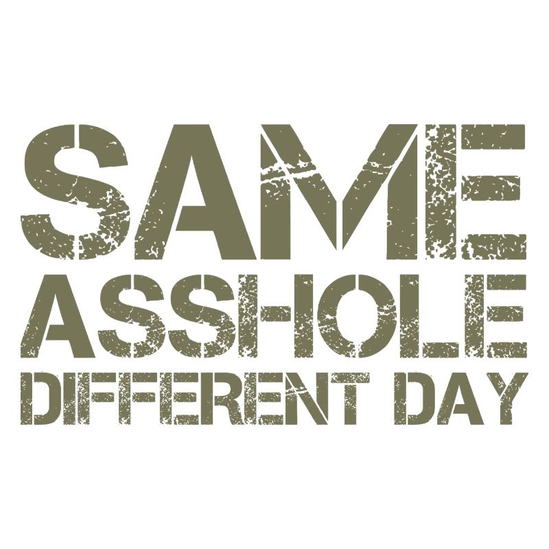 Same Asshole, different day