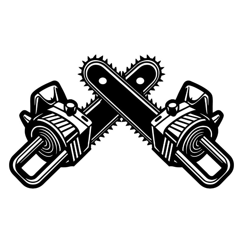 Crossed Chainsaws