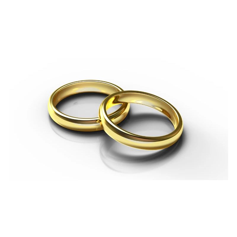 Goldene Ringe Hochzeitsthema