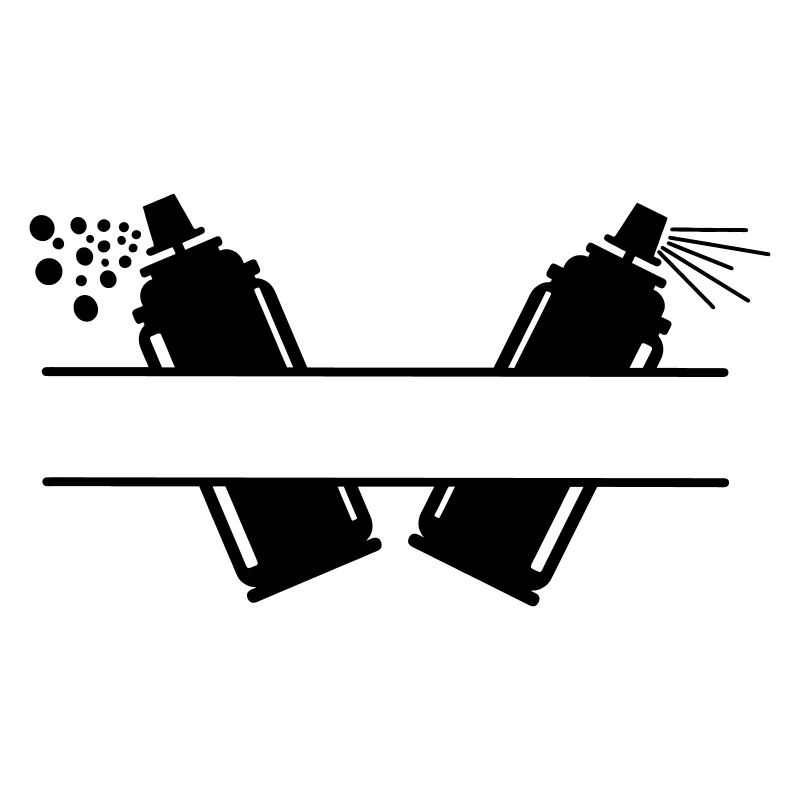 Two paint spray cans