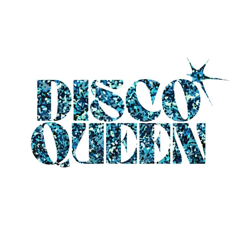 Disco Glitter Bubble Graphic Design