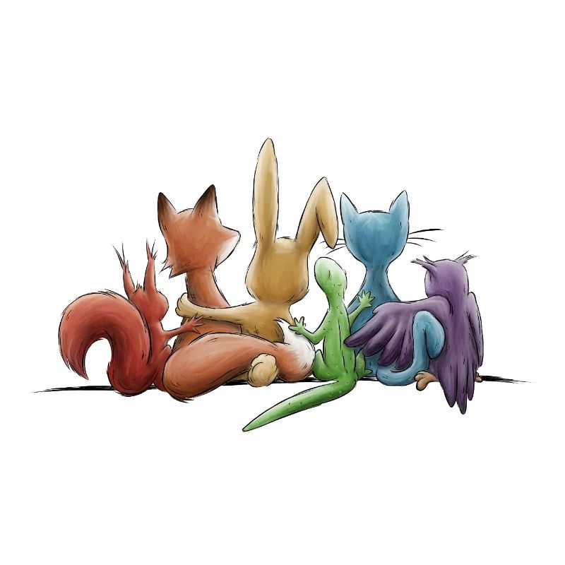 Rainbow Animals for Tolerance and Diversity