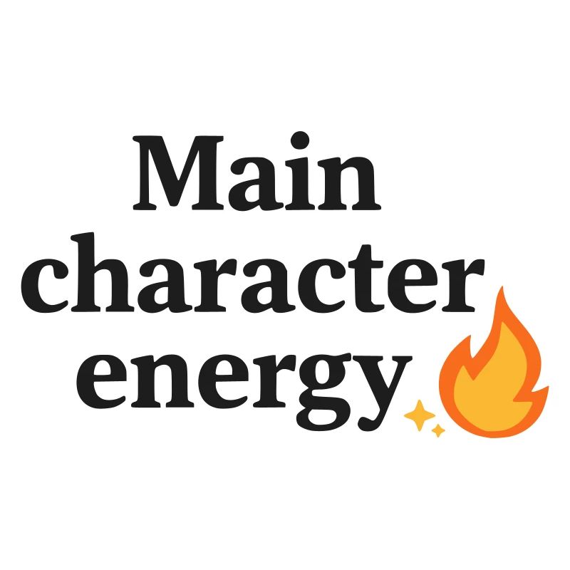 Main Character Energy with Flame