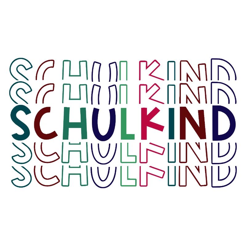 Schulkind bunt Einschulung Erstklässler