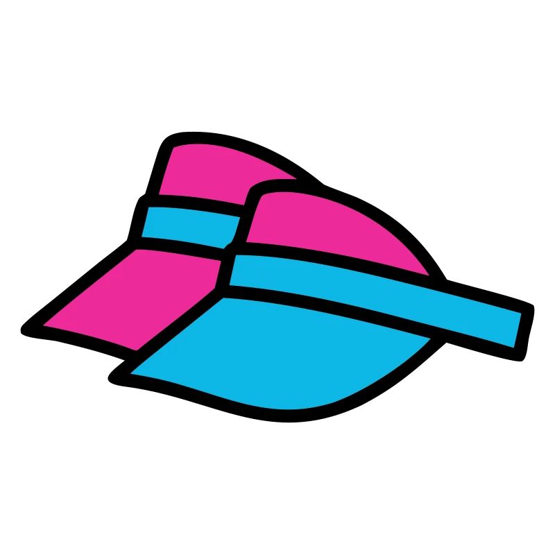 90er Sonnenblenden Retro Visor
