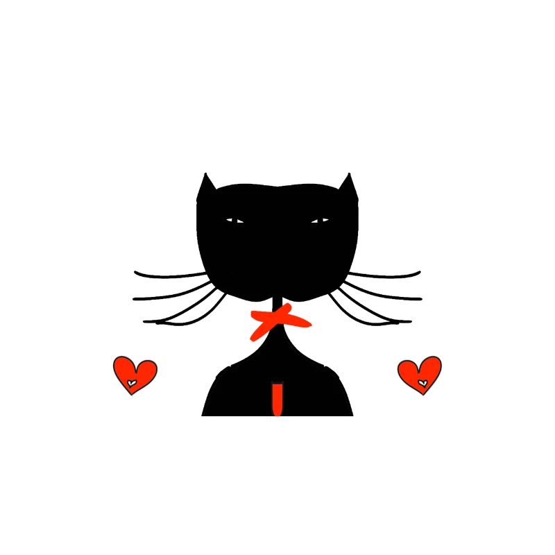 schwarze katze