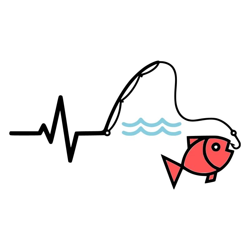 Canne à pêche à impulsions couleur poisson