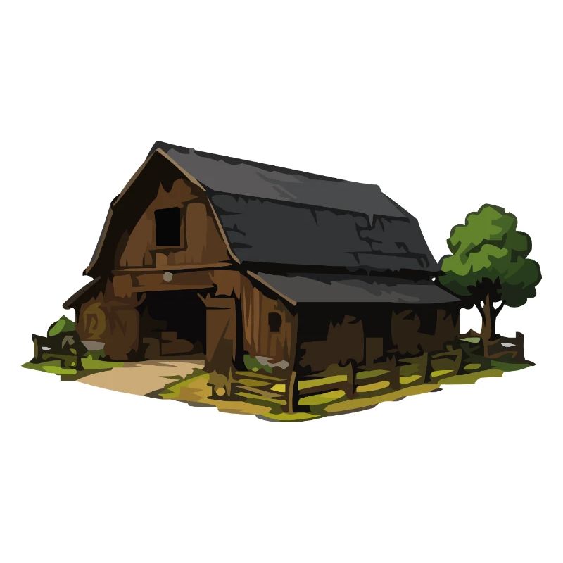 Rustic Barn Illustration