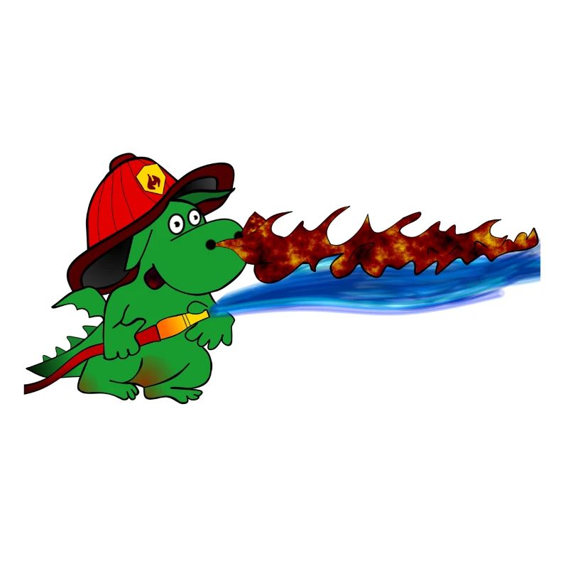 Don du Héros Pompier Dragon de Feu