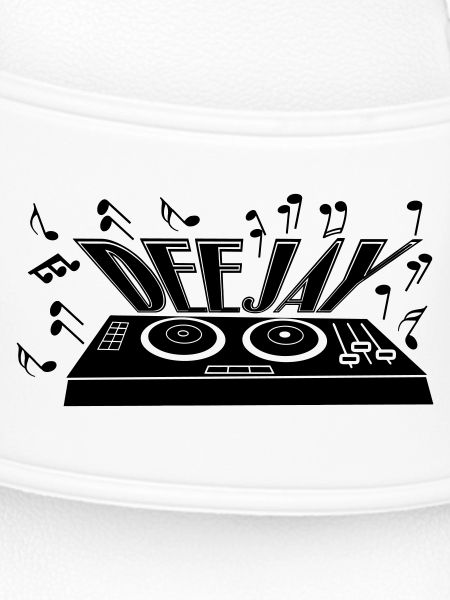 Deejay avec platine et tons