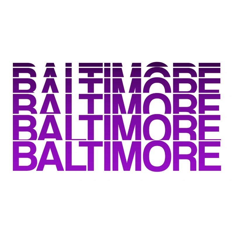 Baltimore USA lettering