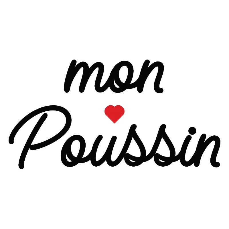 Mon Coeur Coussin Script