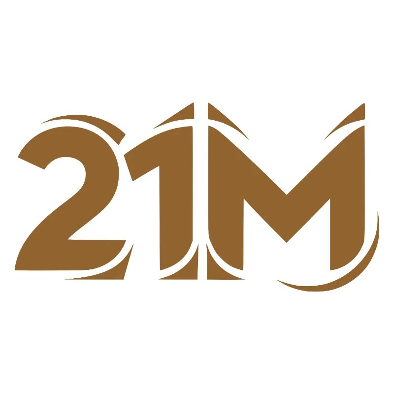 21 Million Limit BTC Crypto Graphic Motif