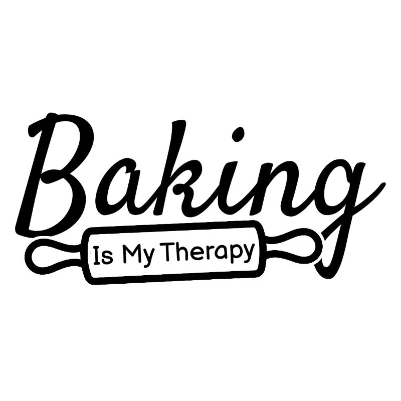 Baking Is My Therapy – Backen Spruch