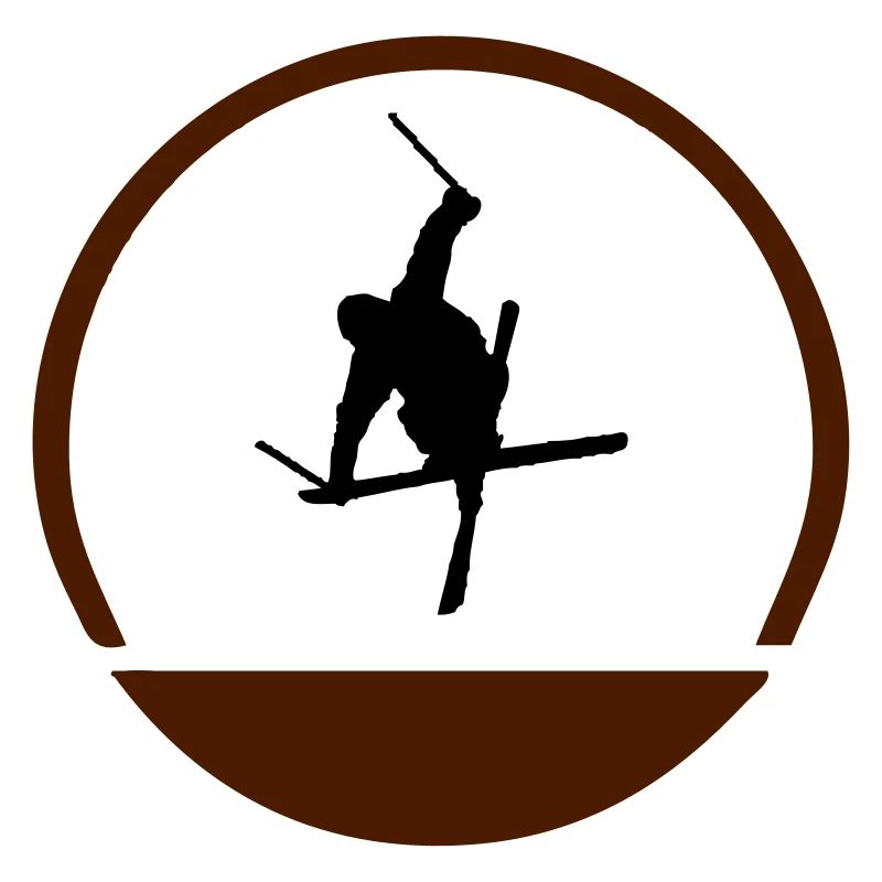 Logo de sauteur à ski