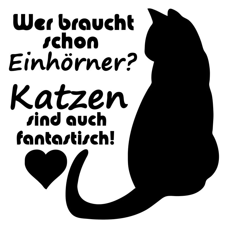 Katzen vs Einhörner Einhorn Katze Fun Geschenk