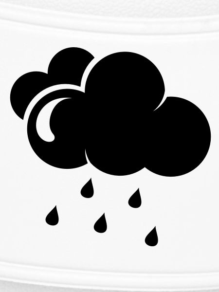 Wolke mit Regentropfen
